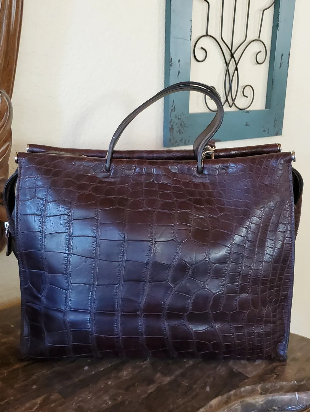 Mauro Governa For Suarez Alligator Work Tote